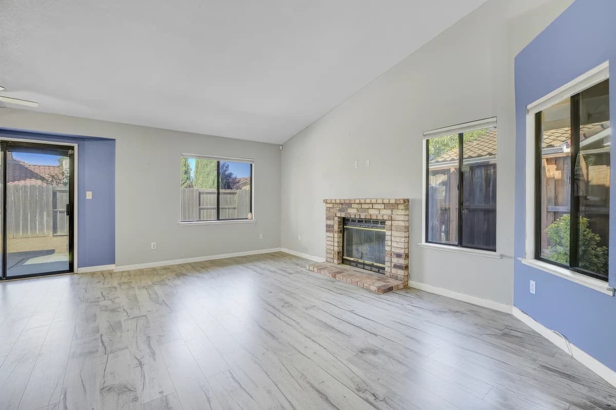 Clean decluttered room